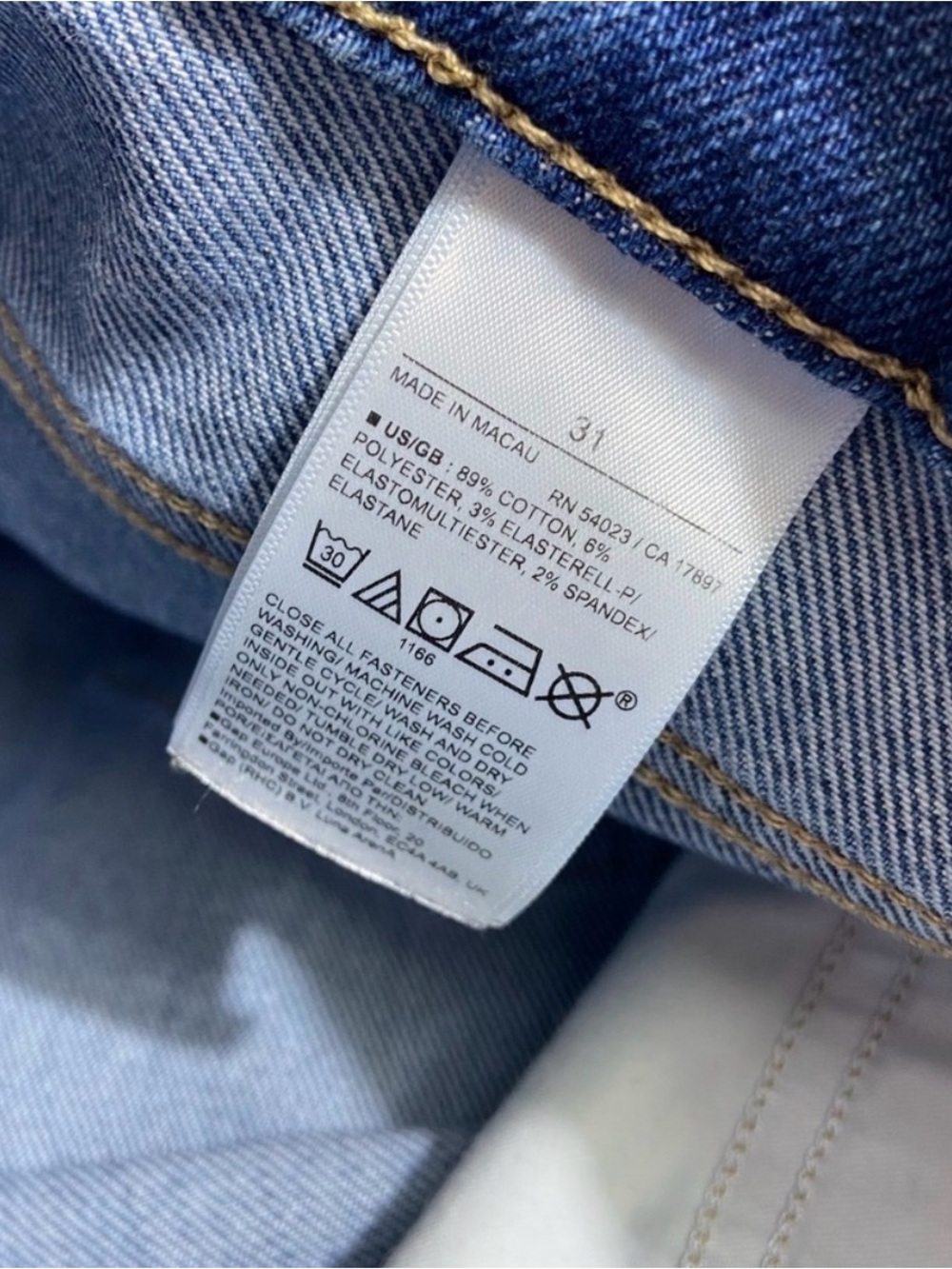 Banana Republic Isabel High Rise Denim Jeans Cotton Slim Stretch Blue Size 31 - Picture 8 of 9